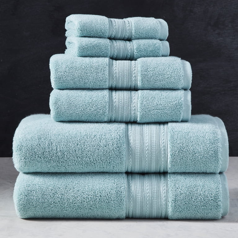 Aquifer Solid 6PC Towel Set, Better Homes & Gardens Signature Soft Collection | Walmart (US)