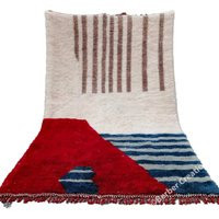 Beni Ourain Rug, Moroccan Rug , Berber Carpet Genuine Wool Handmade Rug, Abstract Berber Boho Style, Area | Etsy (UK)