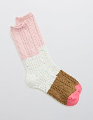 Aerie Colorblock Crew Socks | American Eagle Outfitters (US & CA)