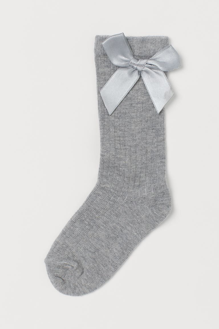 Knee Socks with Bow | H&M (US + CA)