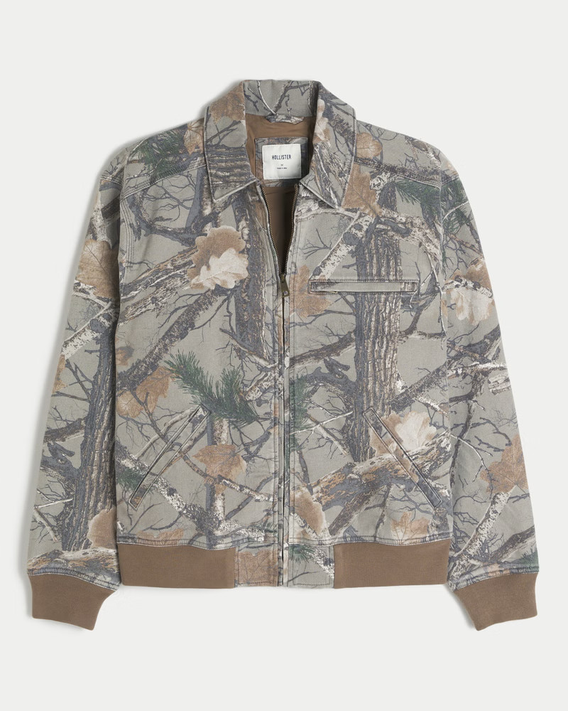 Men's Zip-Up Camo Workwear Jacket | Men's Jackets & Coats | HollisterCo.com | Hollister (US)