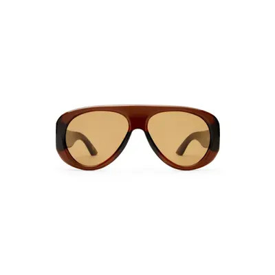 Le Specs Dream Boat 57mm Aviator Sunglasses in Black /Blue Mono at Nordstrom | Nordstrom