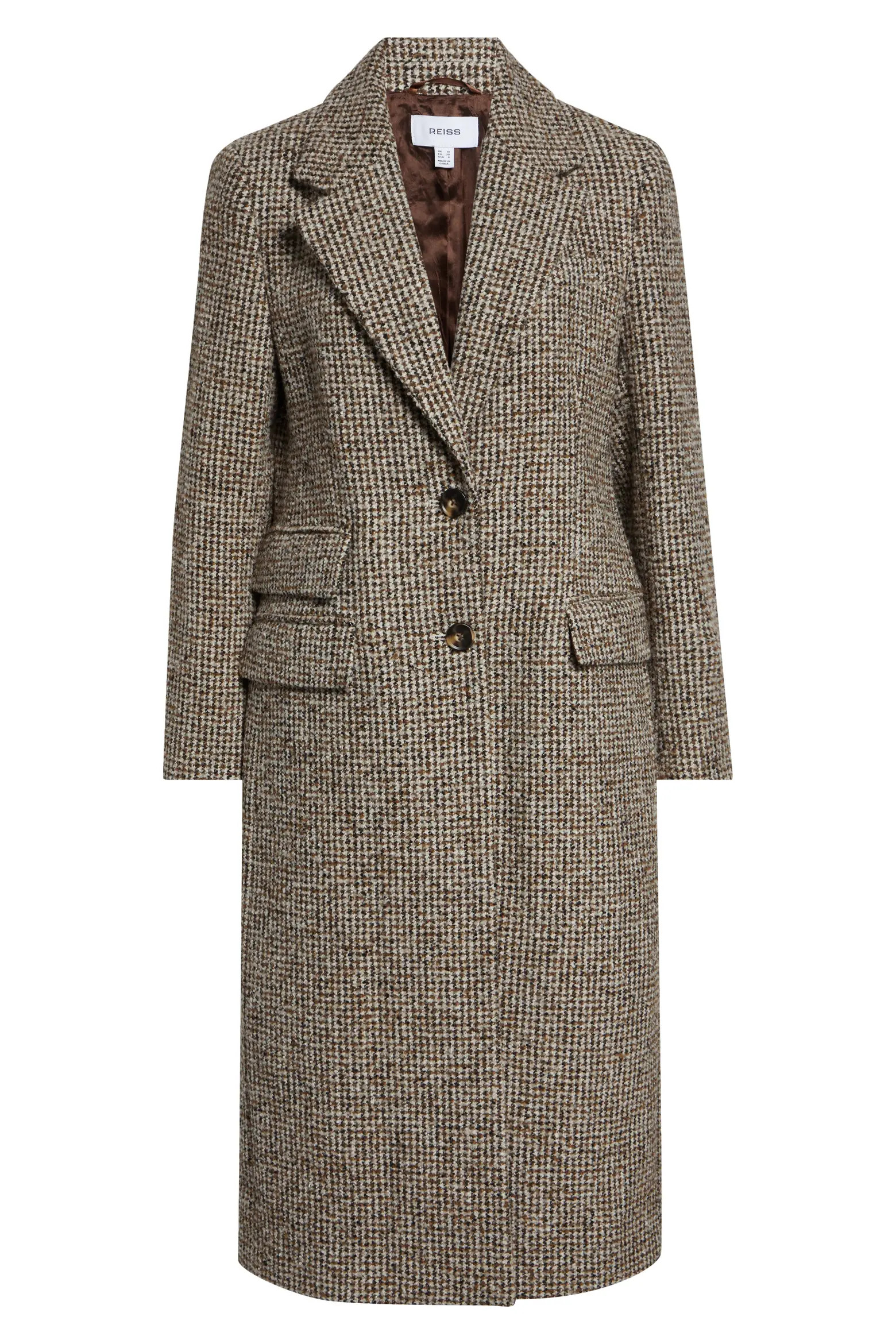 Kai Houndstooth Check Wool Blend Coat (Women) | Nordstrom | Nordstrom