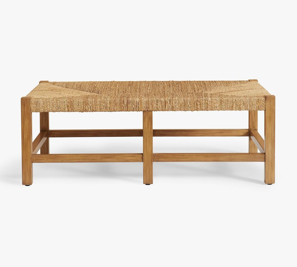 Malibu Woven Ottoman | Pottery Barn (US)