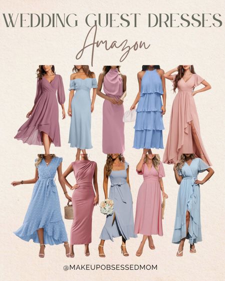 These midi and maxi dresses for wedding guests are perfect for a Spring wedding! Lots of great options of pink and blue pastels to choose from!
#petitestyle #amazonfashion #outfitinspo #affordableclothes

#LTKsalealert #LTKover40