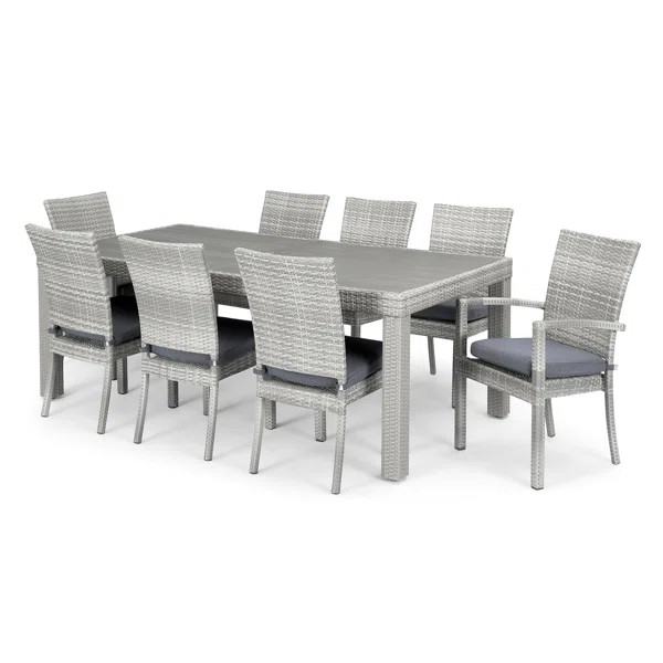 Castelli Rectangular 8 - Person 83'' Long Dining Set with Cushions | Wayfair North America