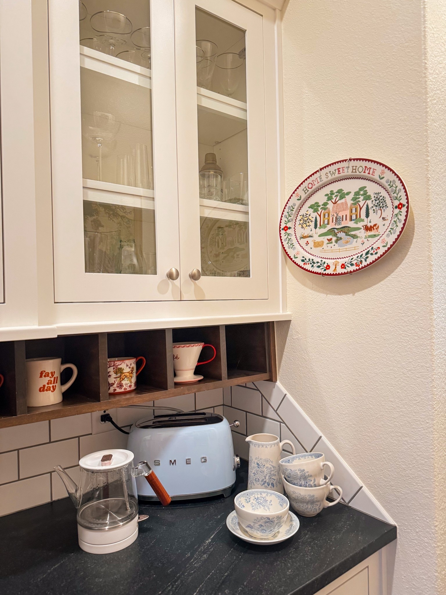Our butlers pantry mainly serves as a coffee bar and toast making area. I’ve tagged some of the products we use everyday and that cute rifle paper co platter! 

#LTKmomlife #LTKdayinmylife #LTKmorningroutine