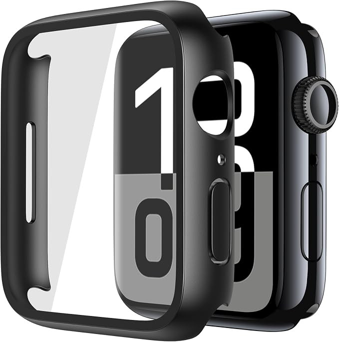 Misxi 2 Pack Tempered Glass Case Compatible for Apple Watch Series 11 (2025) Series 10 46mm, Scre... | Amazon (US)