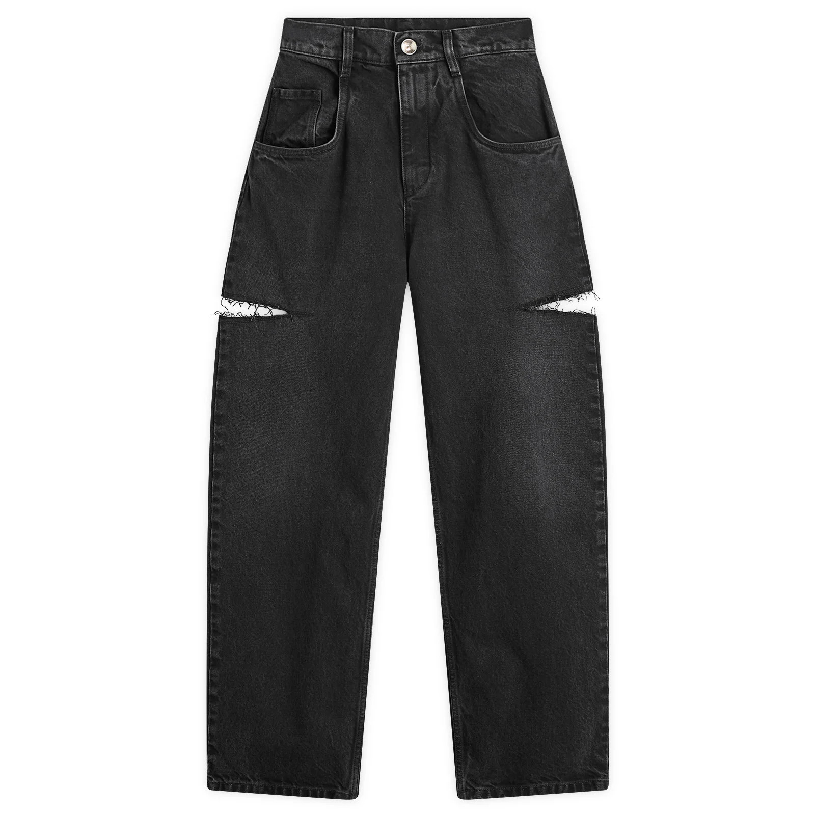 Maison Margiela Women's 5-Pocket Pant in Black, Size 42 | END. Clothing