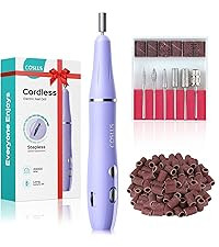 COSLUS Electric Nail Drill File Professional: for Acrylic Gel Dip Powder Nails Portable Nail Mach... | Amazon (US)