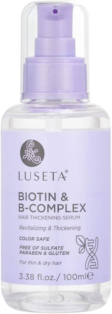 Luseta Biotin B-Complex Hair Oil Thickening & Strengthening for Thin and Dry Hair Promote Hair Gr... | Amazon (US)