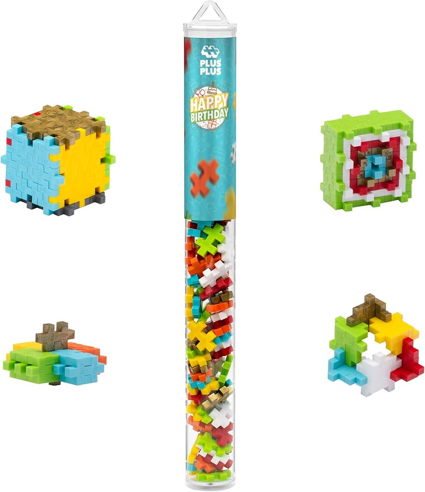 PLUS PLUS - Happy Birthday - 70 Pieces, Construction Building Stem/SteamToy, Interlocking Mini Pu... | Amazon (US)