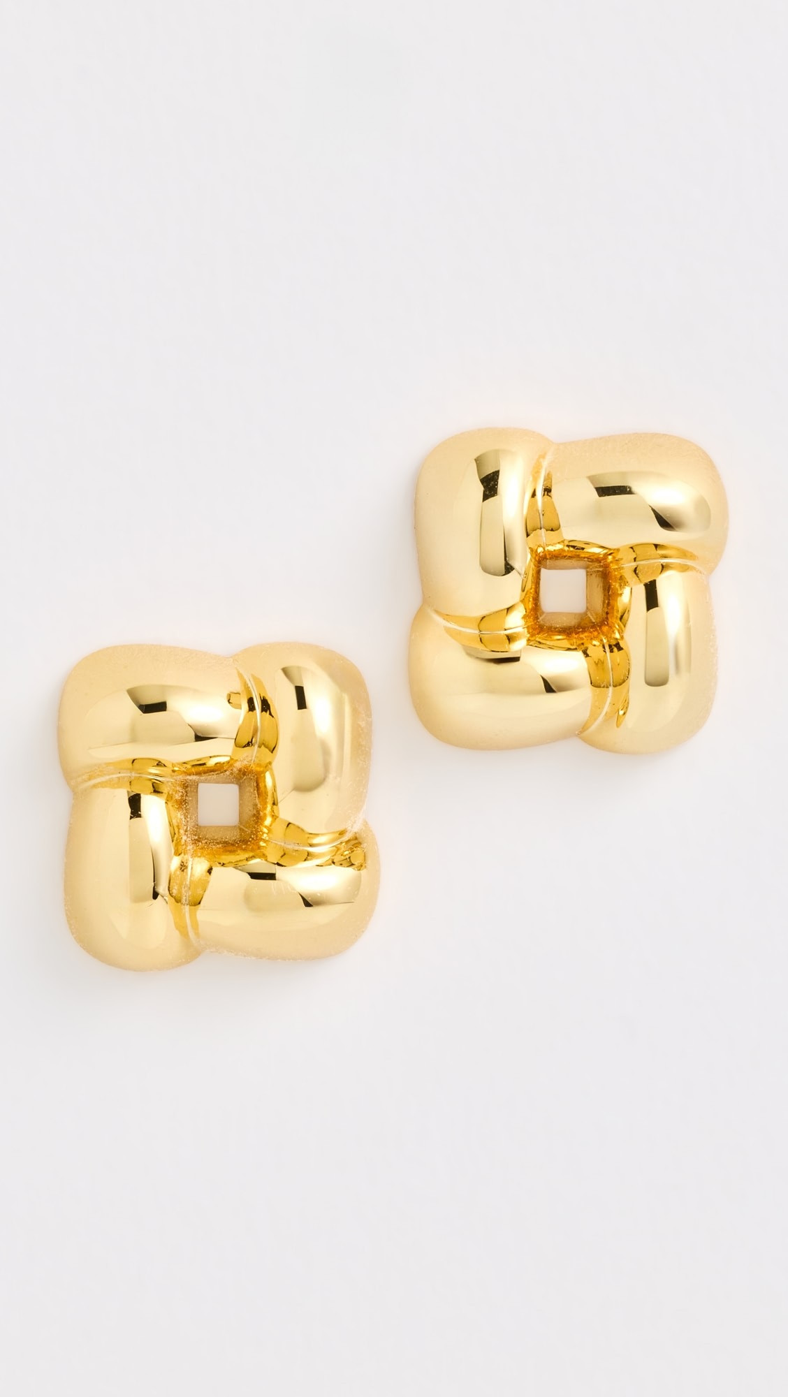 Medium Woven Square Earrings | Shopbop