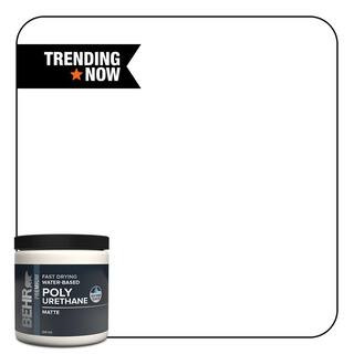 8 oz. Matte Clear Fast Drying Water-Based Interior Polyurethane | The Home Depot