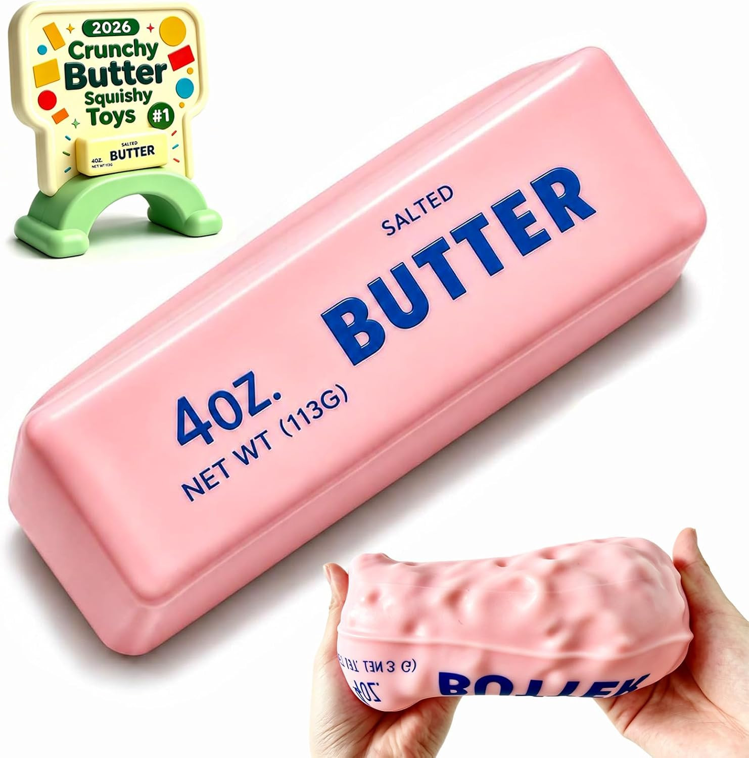 Crunchy Butter Squishy,Slow Rising Crunchy Squishy Butter with ASMR Texture | Amazon (US)
