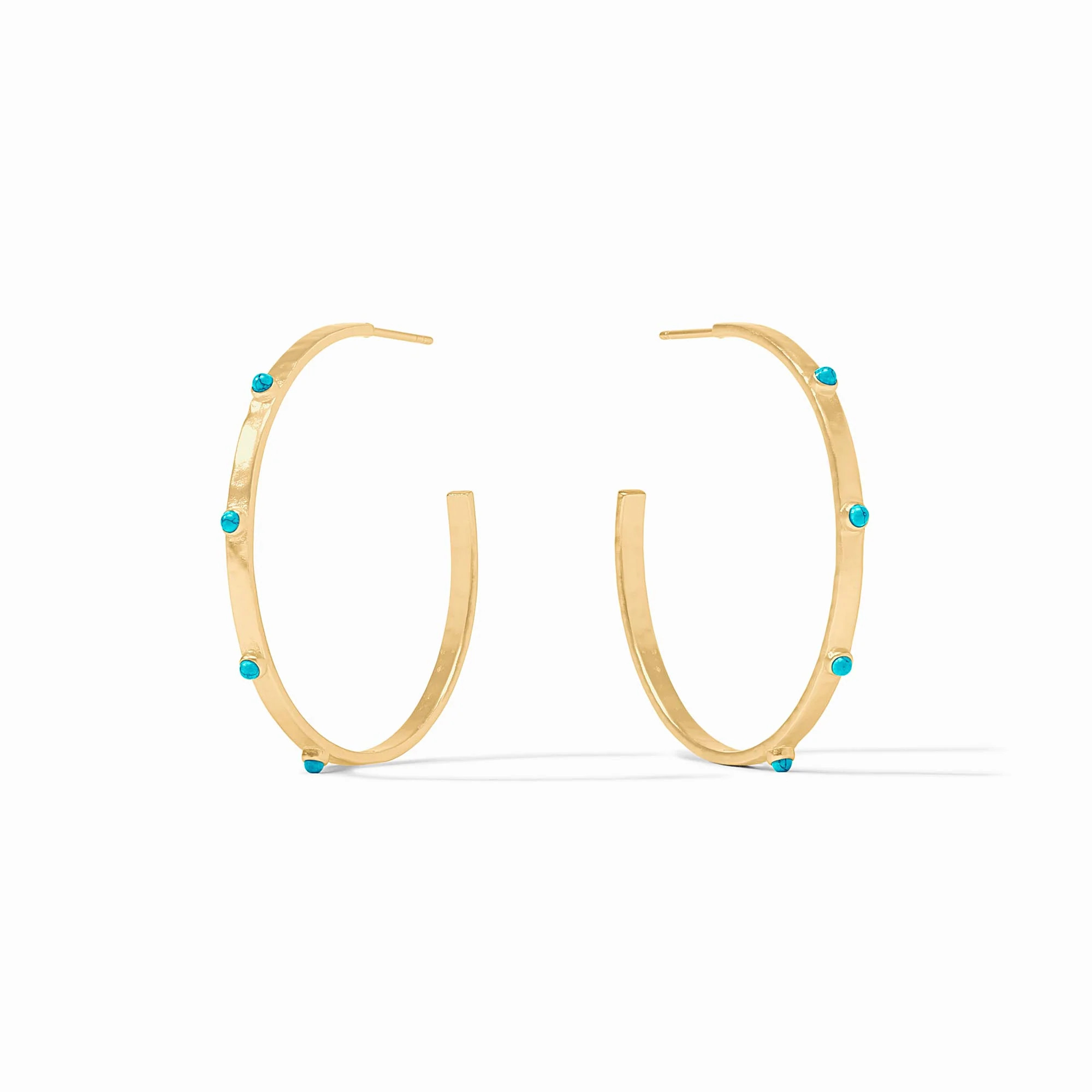 Crescent Stone Hoop Earrings | Julie Vos | Julie Vos