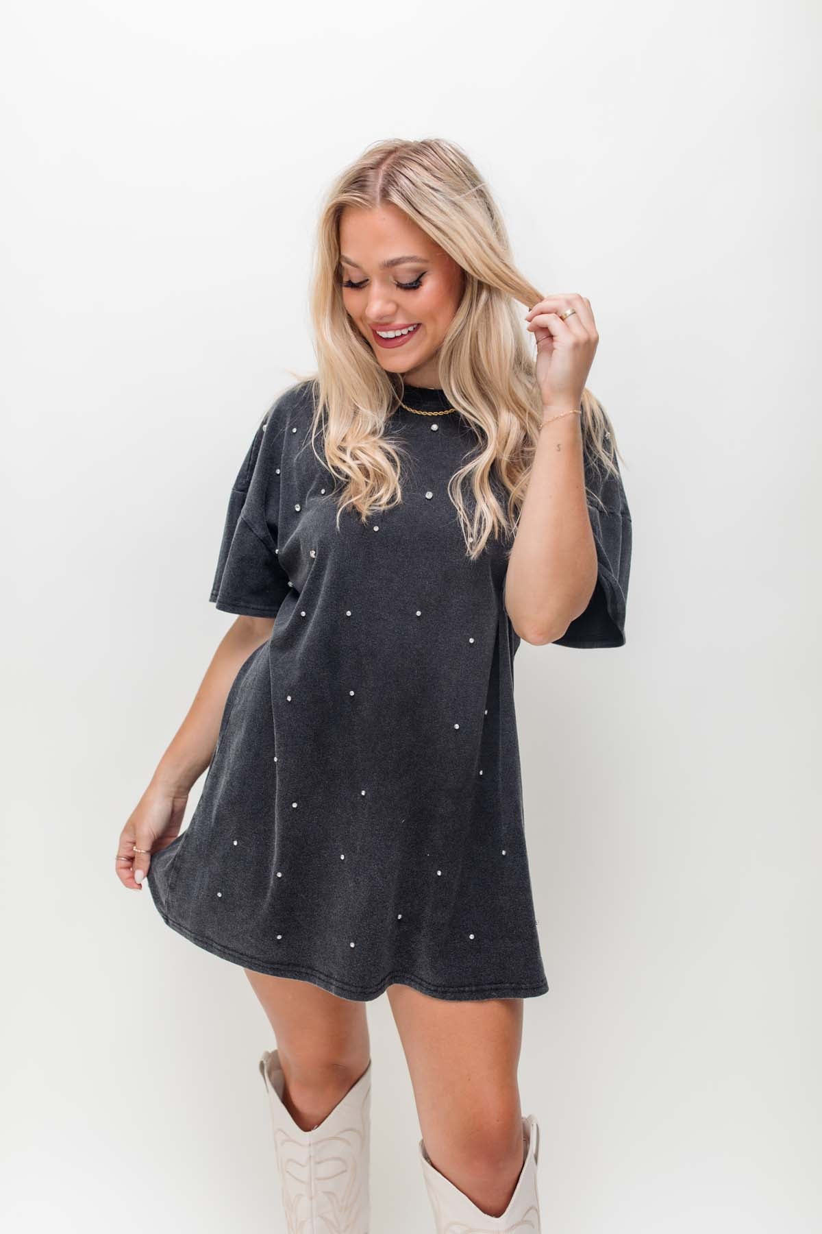 RESTOCK - Studded T-Shirt Dress | The Post