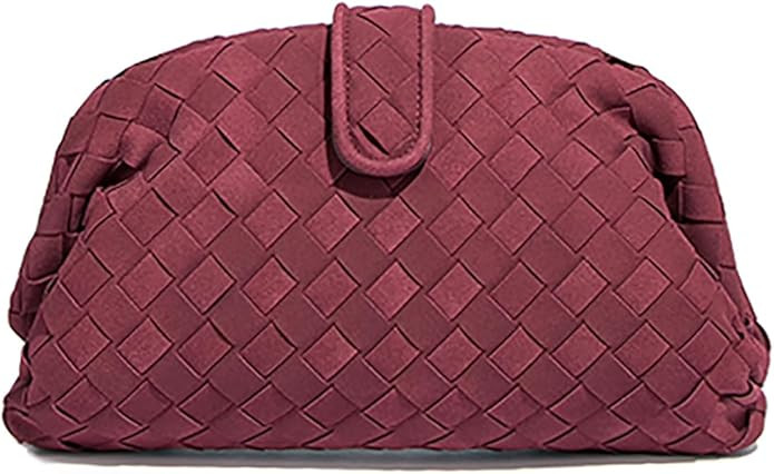 Molodo Woven Bags for Women Shoulder Bag PU Leather Handwoven Crossbody Bag Satchel Woven Purses | Amazon (US)
