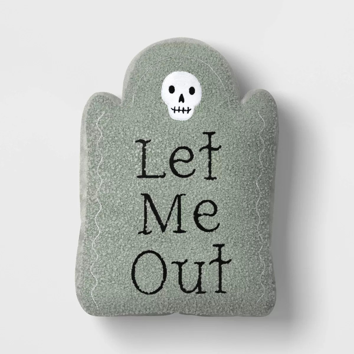 15.5"x10" Large Tombstone 'Let Me Out' Novelty Shaped Throw Pillow Green - Hyde and EEK! Boutique... | Target