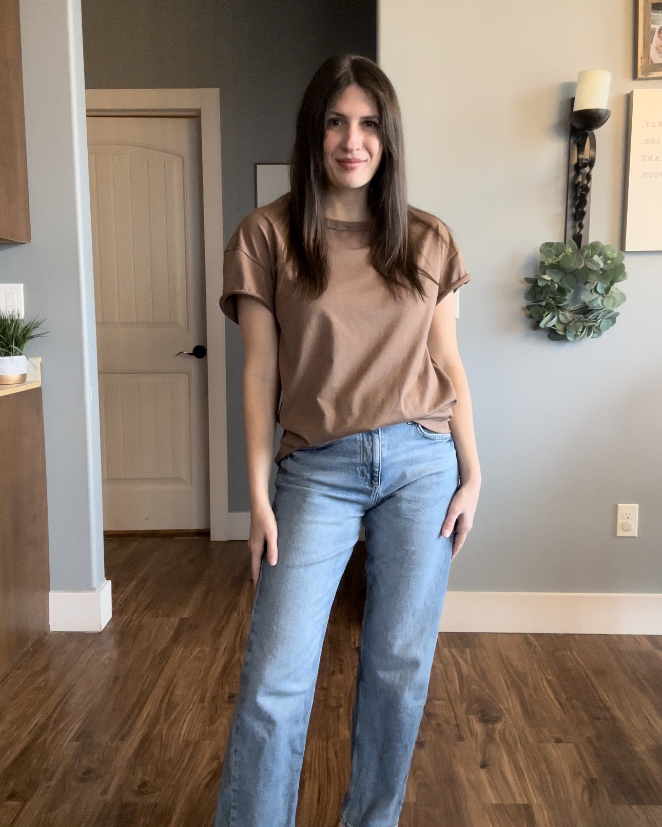 Gotta love a good basic tee. 
Loose fit. Crew neck. Rollable sleeves. Multiple color options  

#LTKTravel #LTKStyleTip #LTKFindsUnder50