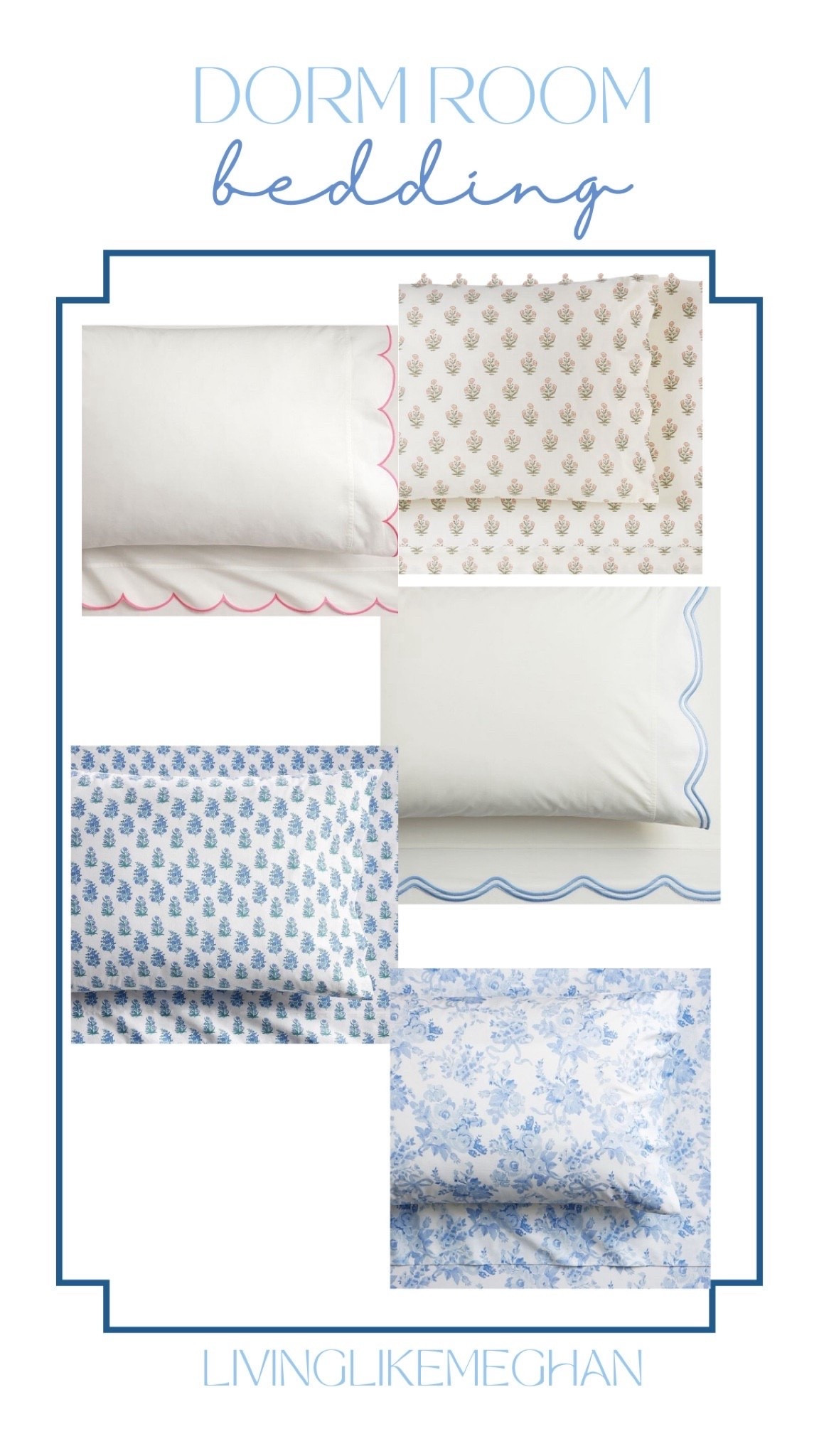 Elevate your layer game with these timeless, patterned sheet sets. From scalloped edges to delicate floral prints, these pieces bring refined detail to any bedroom setup!

Key Features
 Pink scalloped-edge sheet set
 Petite pink floral block-print sheets
 Blue scalloped trim sheet set
 Blue botanical block-print sheets
 Blue and white toile floral sheet set

scalloped sheets, grandmillennial bedding, floral sheet set, blue and white sheets, block print linens, dorm room essentials

#LTKSaleAlert #LTKgrwm #LTKSeasonal