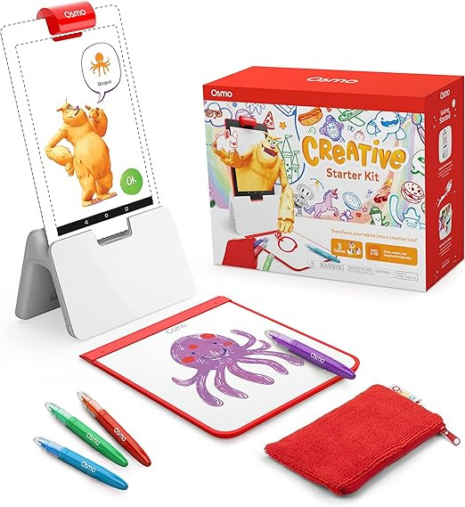 Amazon.com: Osmo - Creative Starter Kit for Fire Tablet-3 Educational Learning Games-Ages 5-10-Cr... | Amazon (US)