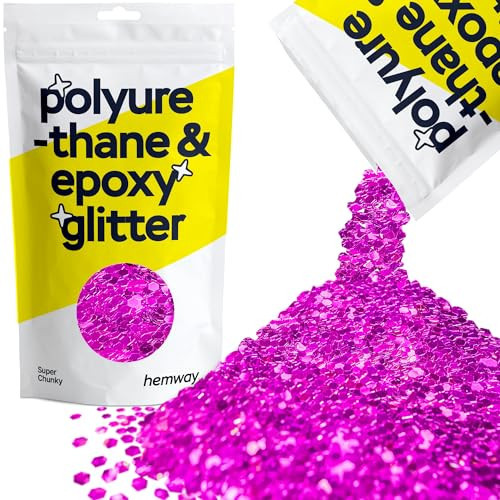 Glitter for Resin Fuchsia Pink Metallic Crystals for Epoxy Craft Super Chunky Flakes Tumblers Wax Melt 100g / 3.5oz | Amazon (US)