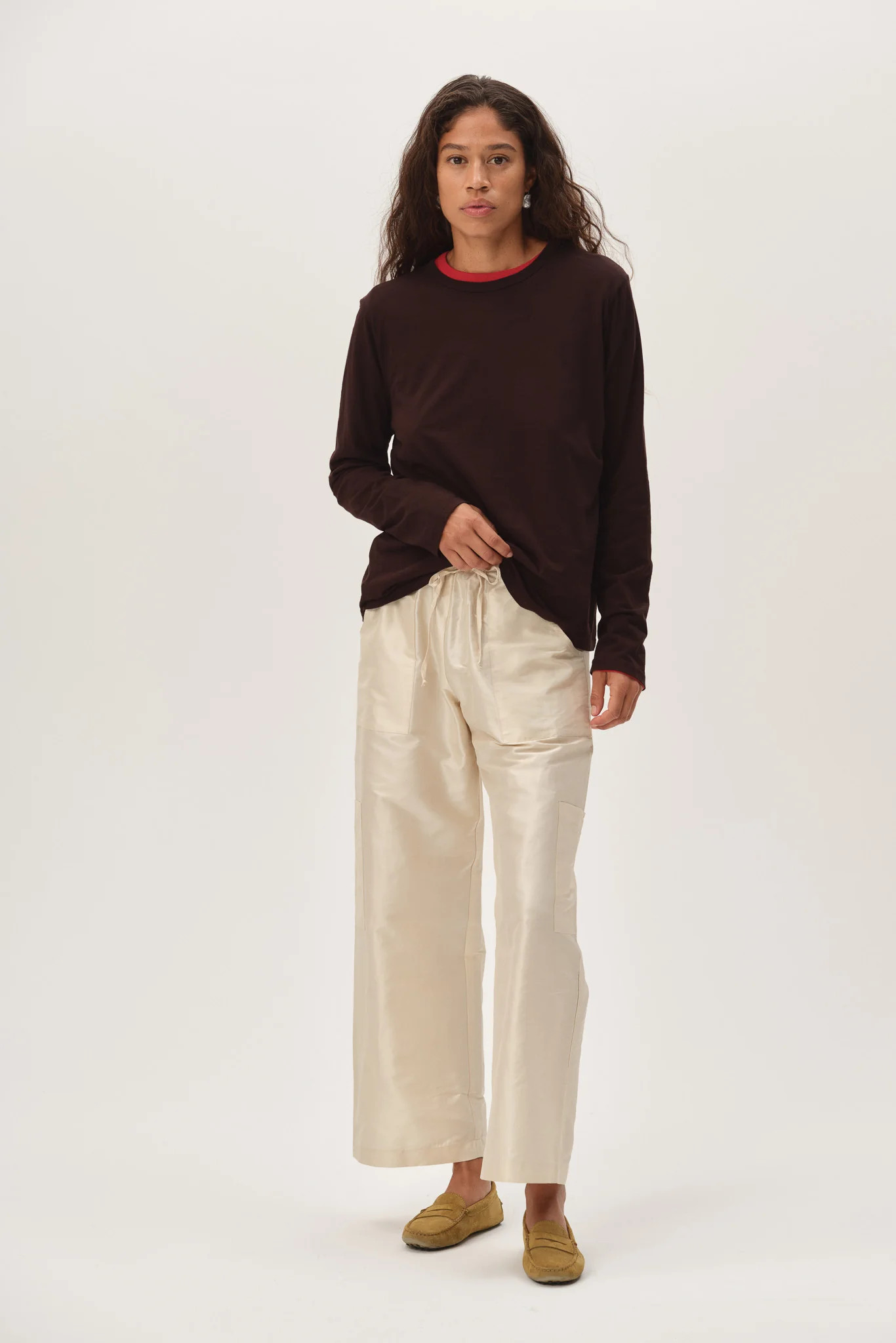The Taffeta Drawstring Cargo Pant | DONNI.