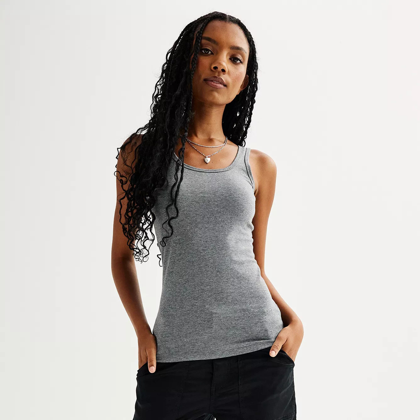 Juniors' SO\u00ae Double Scoop Layering Tank Top | Kohl's