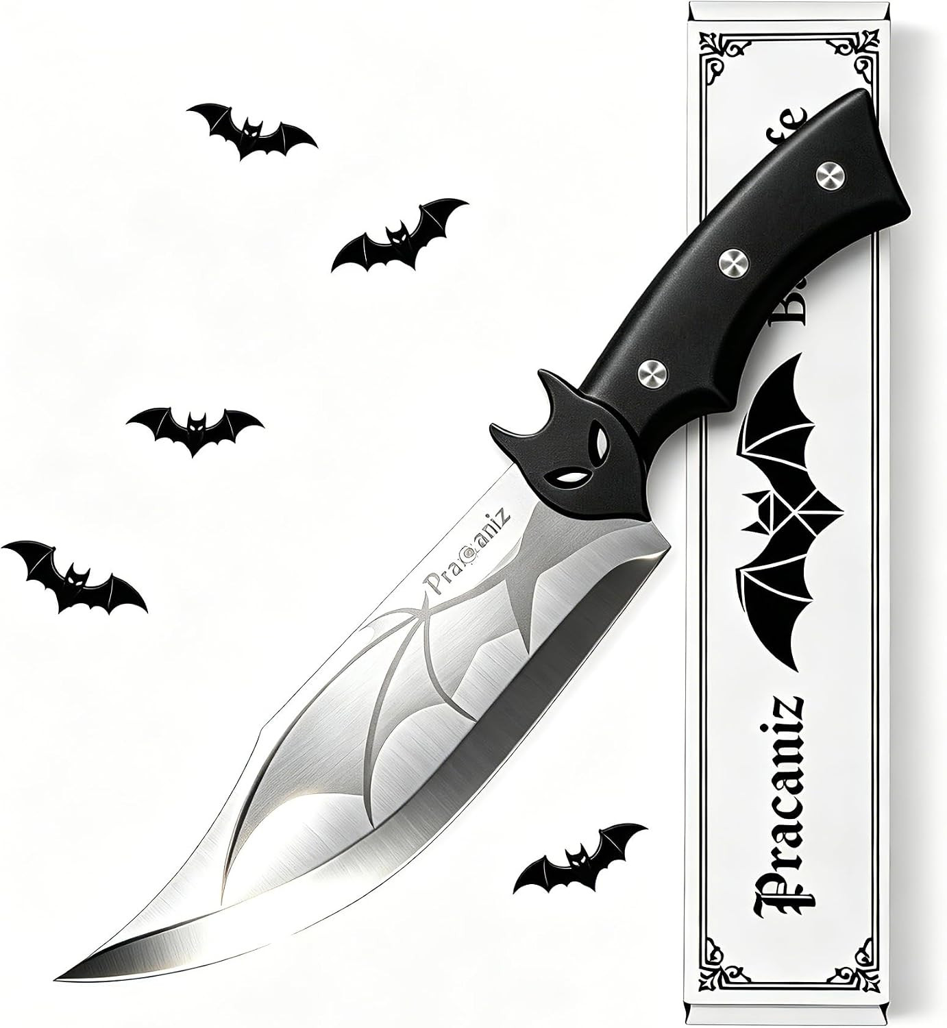 Pracaniz Gothic Bat Kitchen Knife - Halloween Goth Cutlery with Bat Design, Stainless Steel Blade - Unique Gothic Gift for Women, Kitchen Decor & Collecting | Amazon (US)