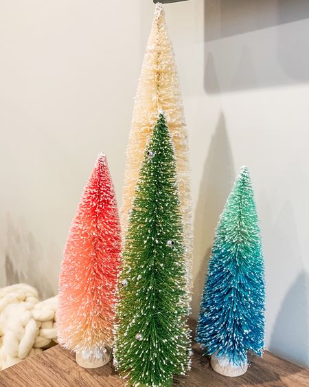 Christmas decor / holiday decor / home / bottlebrush trees / Christmas decorations / home decor 

#LTKHoliday #LTKhome #LTKSeasonal