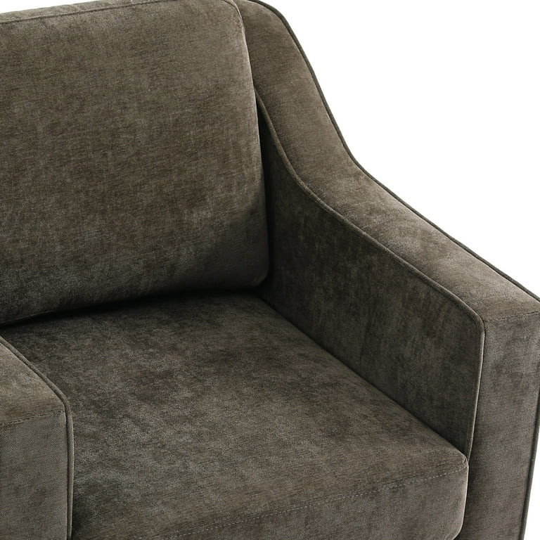 High Back Swivel Accent Chair for Living Room, Modern Upholstered Barrel Arm Chair with Plump Bac... | Walmart (US)