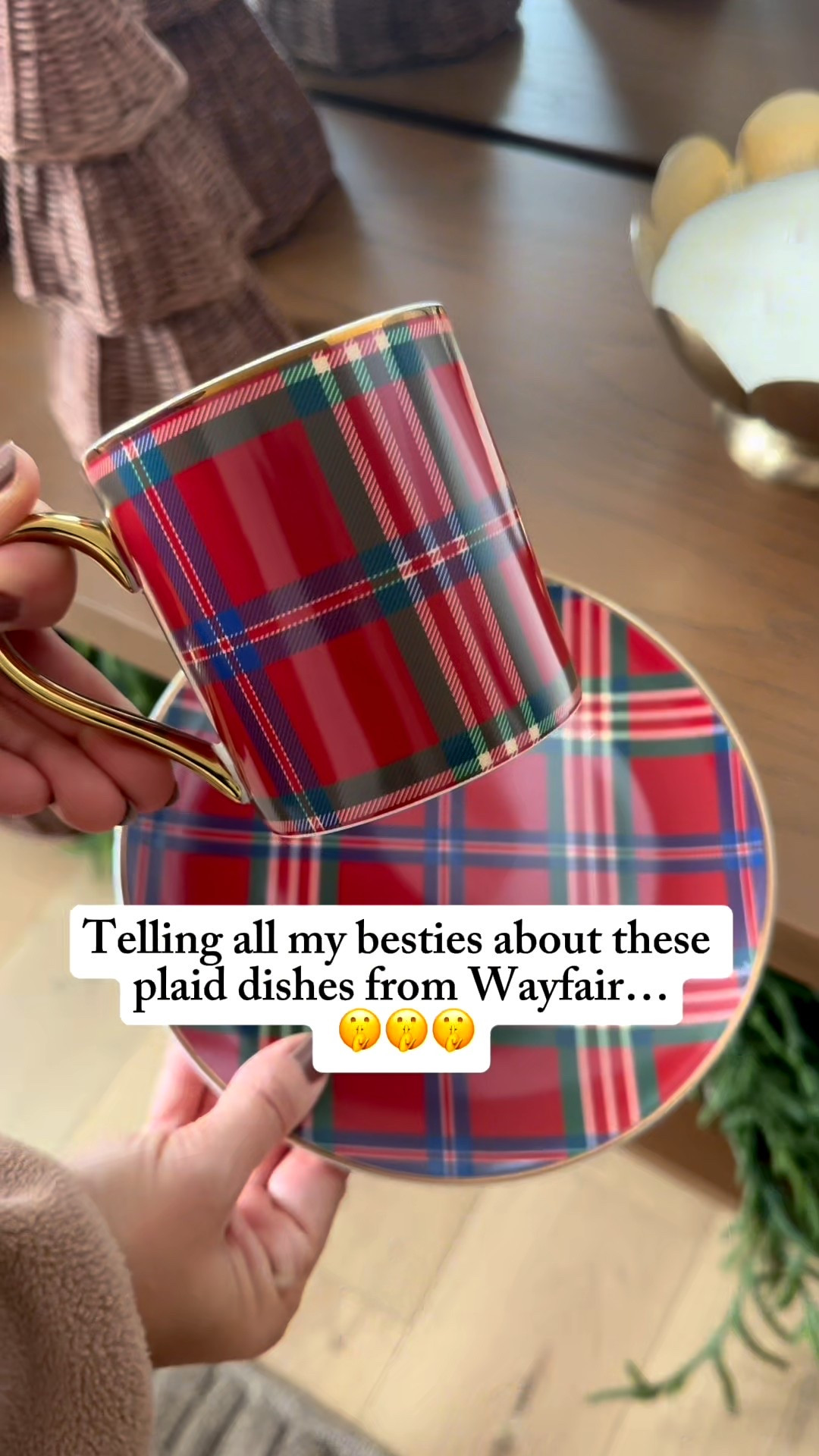 #ad Are these not the cutest dishes for the perfect holiday morning?! 🌲 @wayfair #wayfair #wayfairpartner 

#LTKHome #LTKHoliday