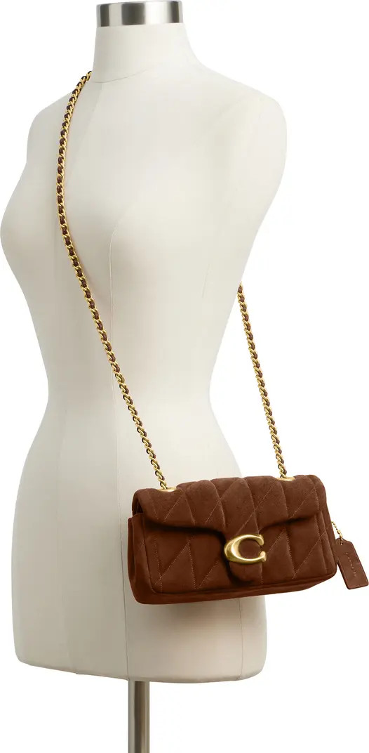 Tabby 20 Quilted Suede Shoulder Bag with Chain | Nordstrom
