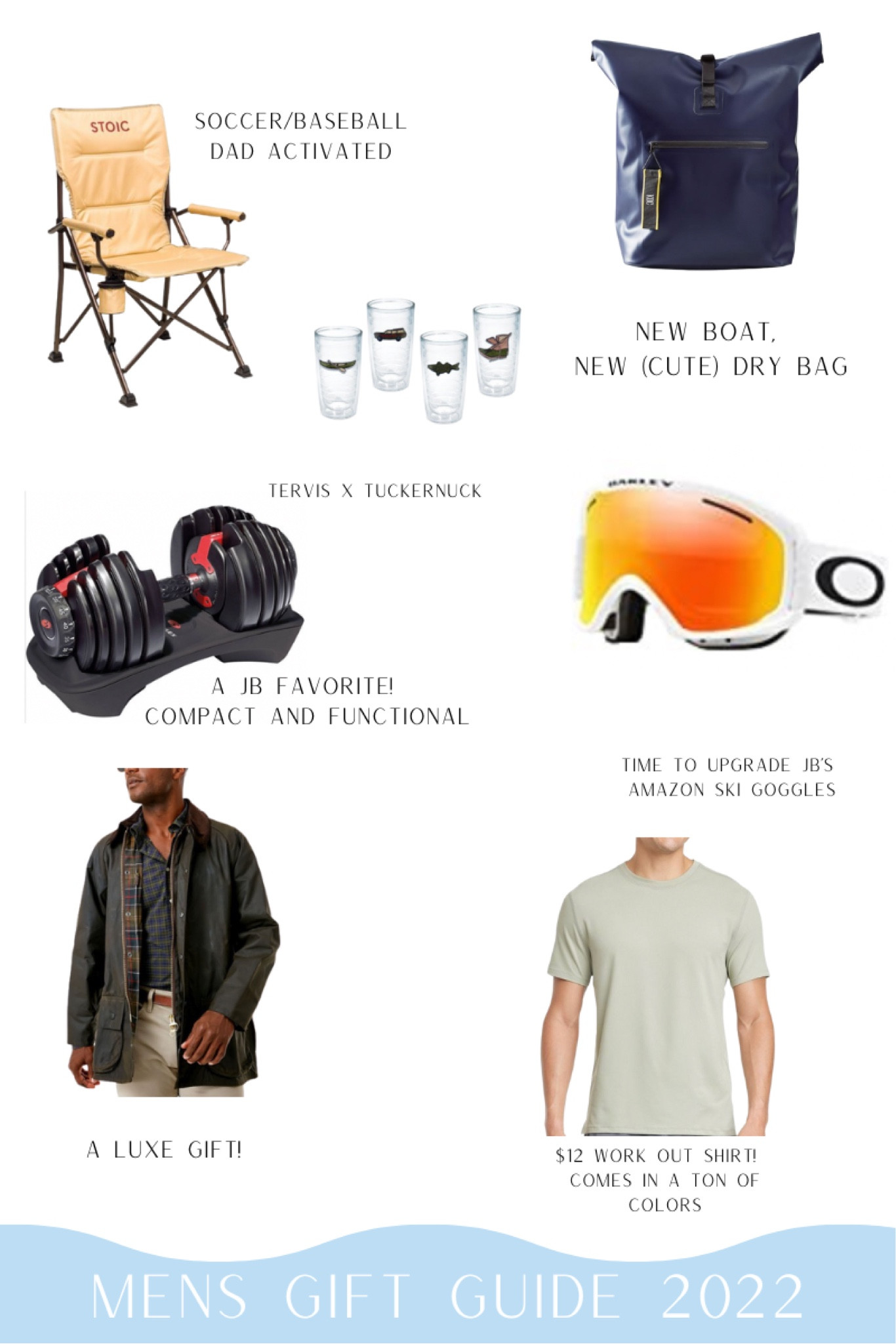 Great gifts for the soccer dad, workout guy, skier, boater. Preppy and luxury barbour jacket.  Lots of gifts for the men in your life! 

#LTKunder100 #LTKHoliday #LTKmens