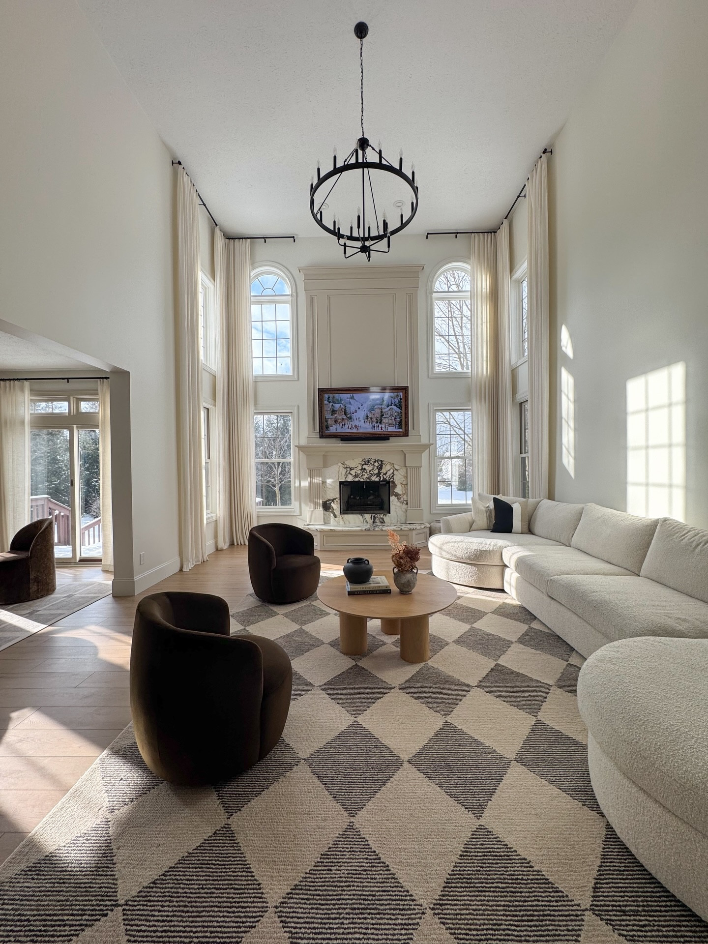 This is exactly why I’m not following the “color of the year” trend 🤍

White is timeless. It’s calm, it’s grounding, and it gives you the freedom to evolve your space without starting over. Instead of repainting every year, I’d rather switch out pillows, rugs, decor, and textures to create a whole new feel.

Trends come and go… but a peaceful home never goes out of style. #home #naturalhome #fyp #instahome #interiordesign 

Which one do you like more?

#LTKmomlife #LTKHome