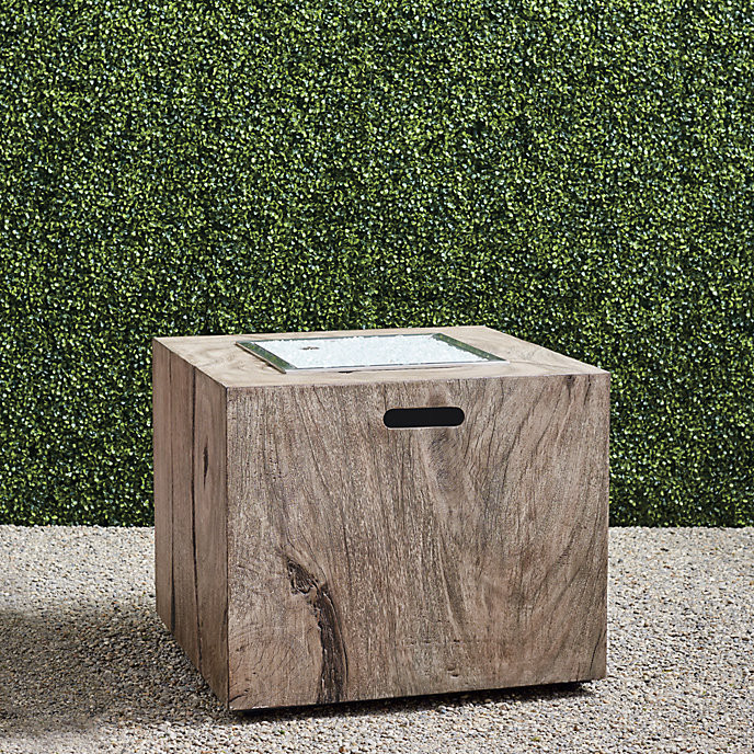 Bryndle Root Square Fire Table | Frontgate | Frontgate