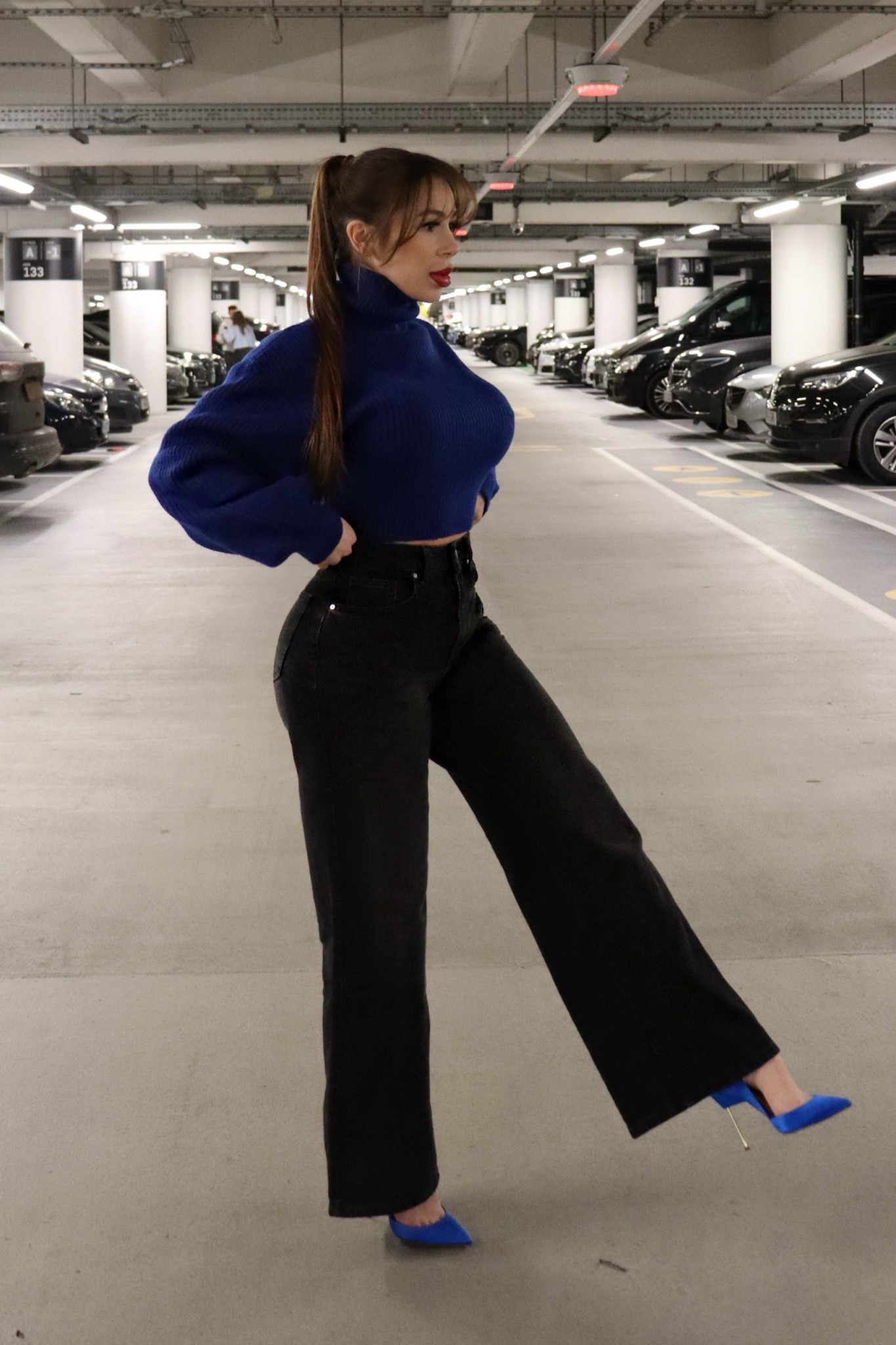 Monki • Cotton on • Kurt Geiger 

Cobalt Blue Roll Neck Cropped Jumper with Black Wide Leg Jeans and Cobalt Blue Court Heels 

Casual • Smart

#denim #jeans #wideleg #croppedjumper #blueheels #londonstyle 

#LTKuk #LTKspring #LTKsale