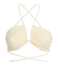 Crossover Bandeau Bikini Top | Harrods