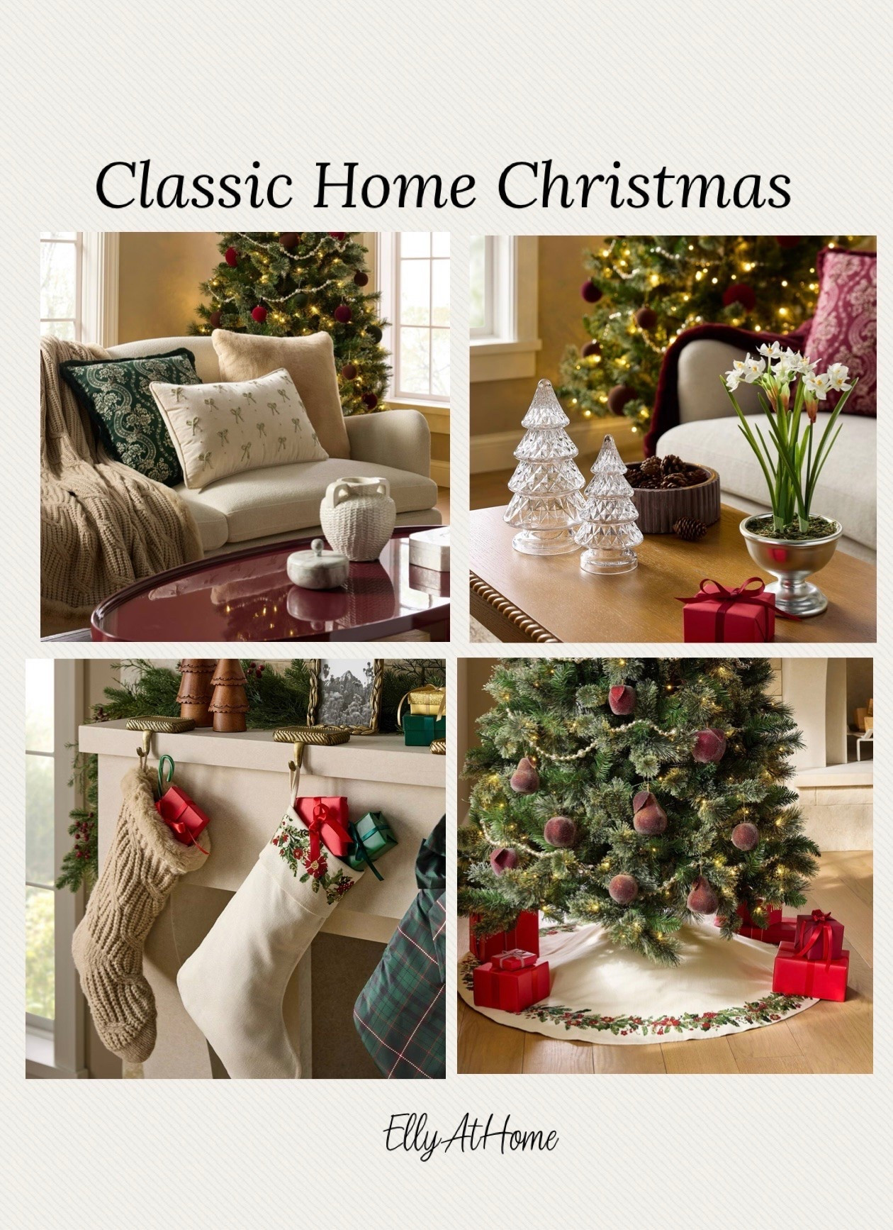 New classic Christmas, holiday at Target! Shop pretty accessories, glass trees, tree skirt, wreaths, garland, pillows, throw blankets and more new holiday finds! Shop your favorites soon! Classic green and red Christmas styling. @Target
