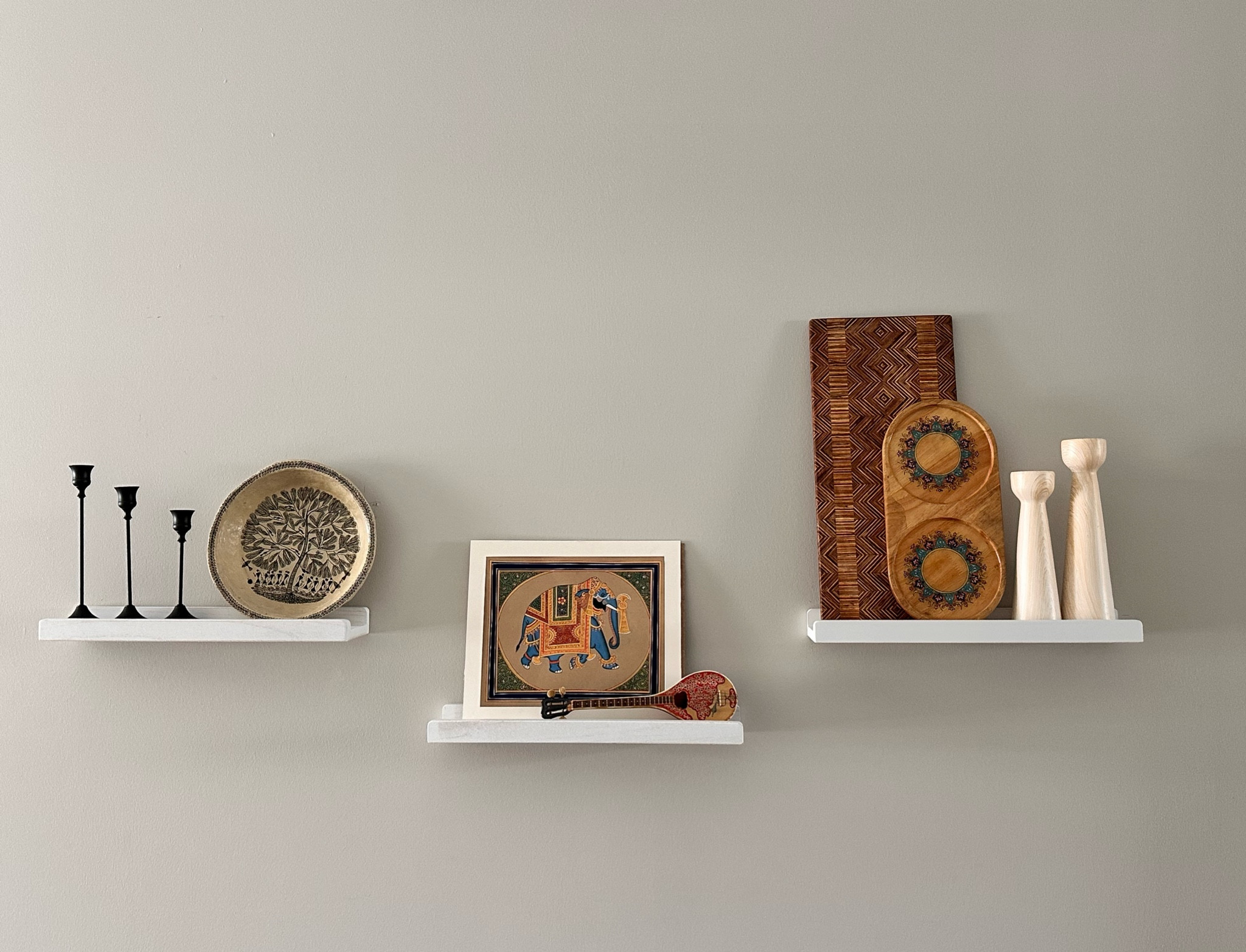 Temu wall shelves and candle stands