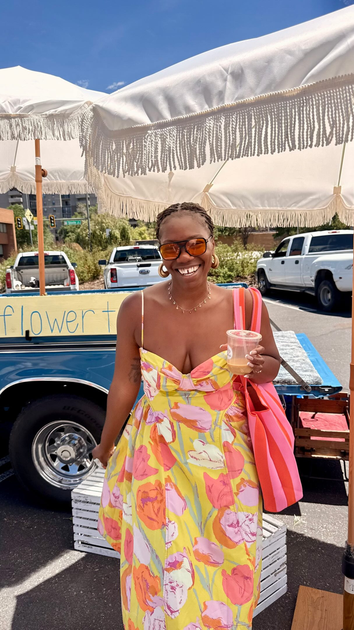 Soft-girl Saturday farmers market fit 🌼 everything linked!