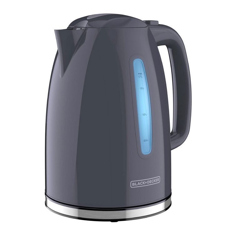 Black and Decker Rapid Boil 7 Cup Electric Kettle Gray | Target