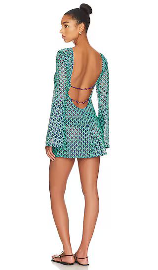 x REVOLVE Saskia Mini Dress in Blue Multi | Revolve Clothing (Global)