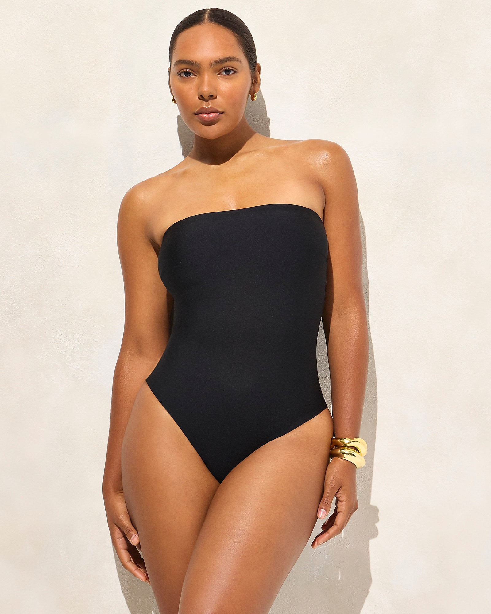 Gemma bandeau one-piece in Classic Sculpt™ | J. Crew US