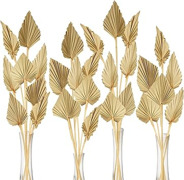 Boho Dried Palm Spears Bohemian Decor Decorative Dried Palm Leaf Modern Minimalist Palm Fan Leaf ... | Amazon (US)