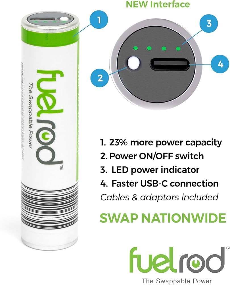 Amazon.com: FuelRod USB-C Portable Charger Kit - Pack of 2 - Includes All Cables & Adapters Compa... | Amazon (US)