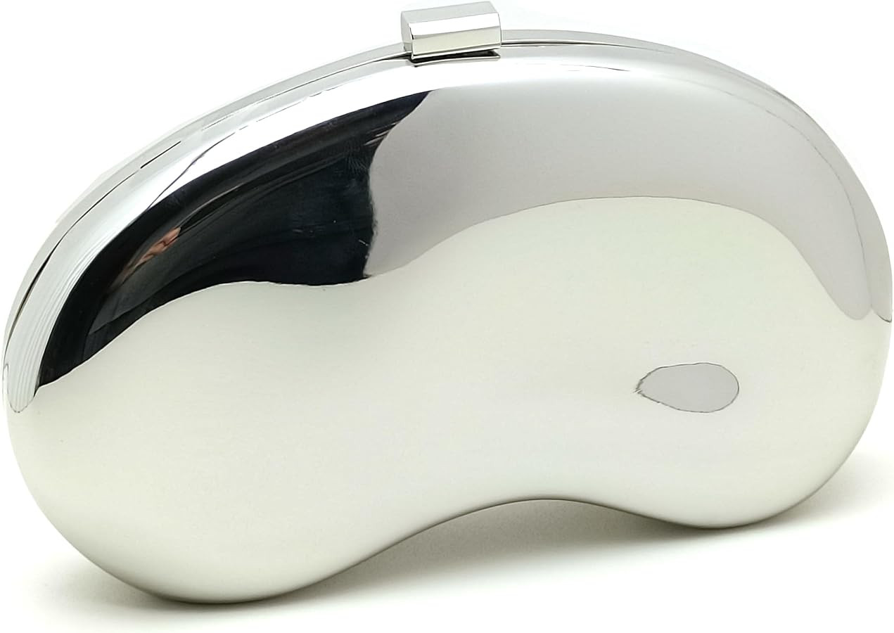 Metal Clutch Purse for Women Metallic Evening Handbag for wedding party | Amazon (US)