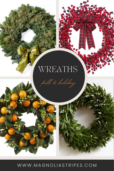 A roundup of some of favorite wreaths for #Thanksgiving and the #holidays. Shop the post here - and don’t forget the storage! 

#wreath 
#decorating #holidays #holidaydecor #holidaydecorating #serenaandlily 

#LTKHoliday #LTKSeasonal #LTKHolidaySale