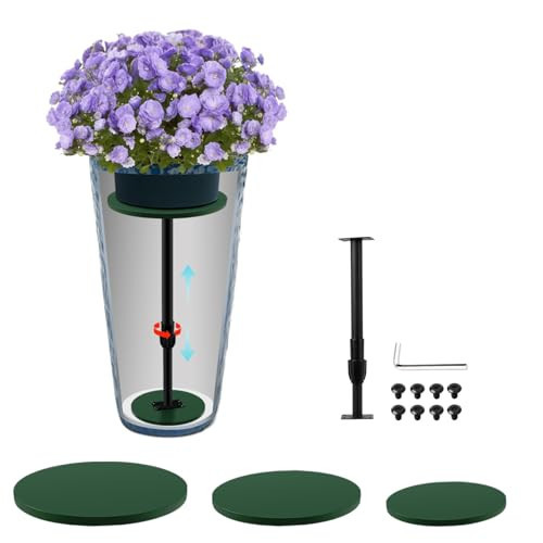 Axcoix Adjustable Height Plant Risers for Inside Pots, 17.5-32" Planter Inserts for Large Pots, Planter Lift Insert for Tall Square Round Taper Planters (6" 8" 10" Base or Top) | Amazon (US)